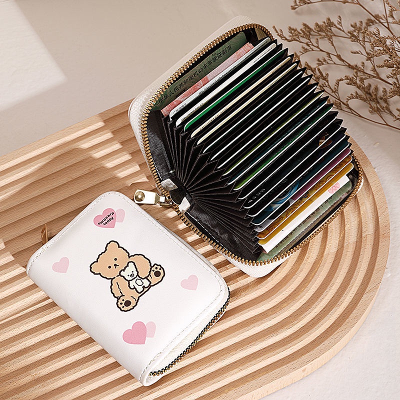 Ví nữ mini nhiều ngăn đựng thẻ 9 ngăn hoạt hình