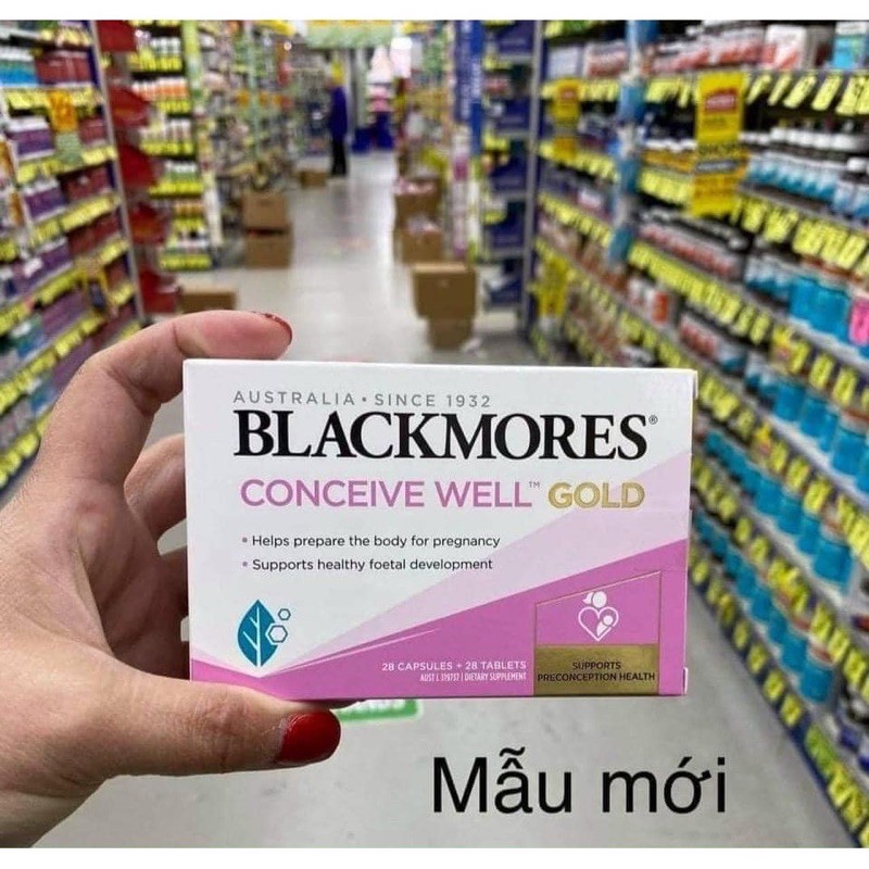 Blackmore conceive well gold 56v VIÊN UỐNG TĂNG KHẢ NĂNG THỤ THAI | Thế Giới Skin Care