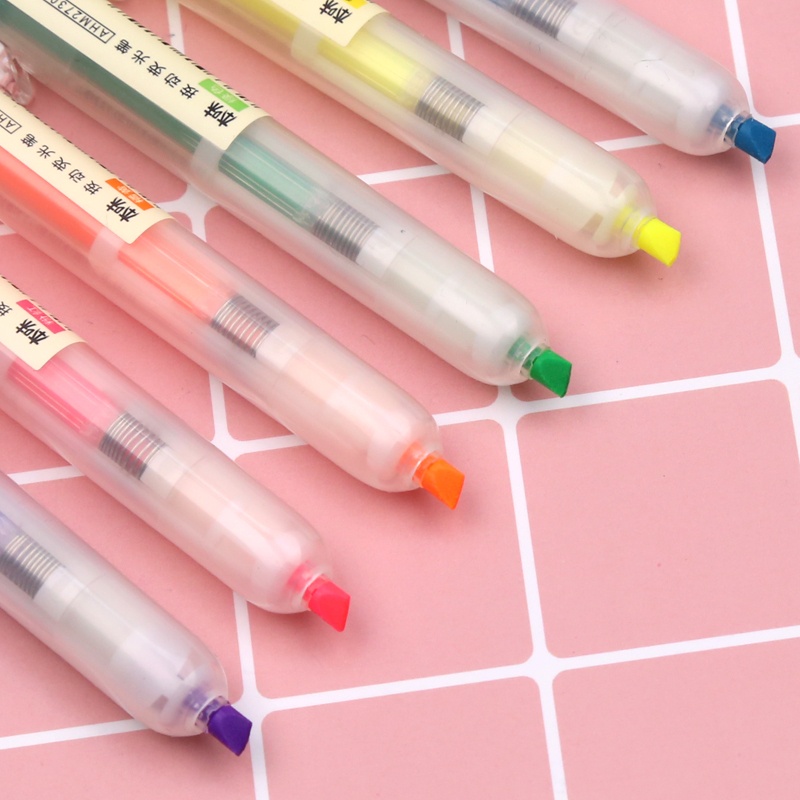 Bút dạ quang 6 màu sắc tùy chọn