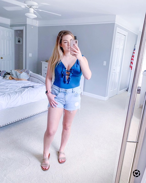 Bikini một mảnh đẹp sexy xanh Ngọc Đan dây nhún bèo xuất khẩu Mỹ XHIX01 UV100 SPF50+, sang chảnh, kèm hình thật | BigBuy360 - bigbuy360.vn