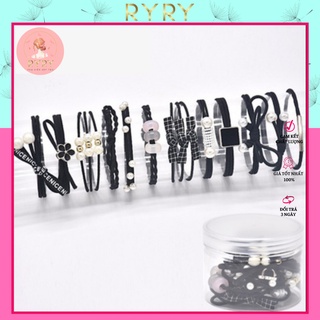 Set 12 Dây Cột Tóc xinh xắn dành cho nữ -4 màu lựa chọn