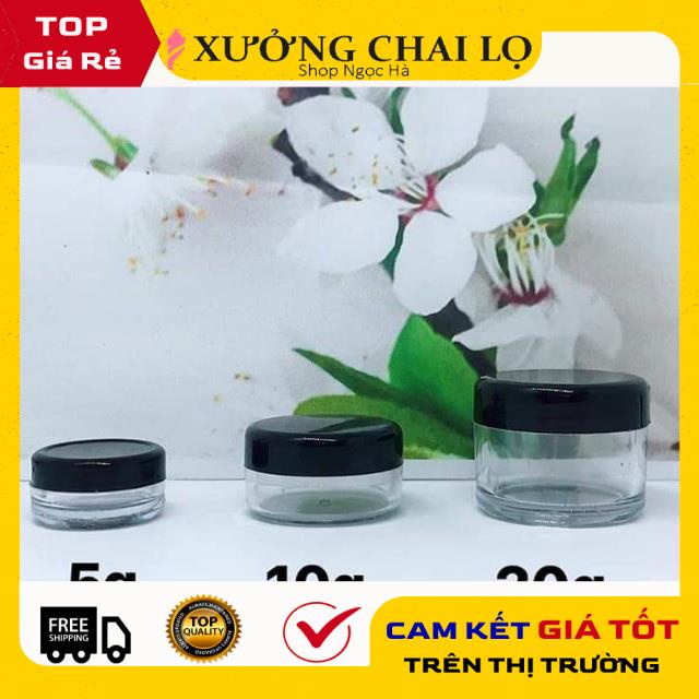 Hủ Chiết Mỹ Phẩm ❤ GIÁ RẺ NHẤT ❤ Hủ nhựa đựng kem tròn 3g,5g,10g,20g,30g,50g,100g, phụ kiện du lịch