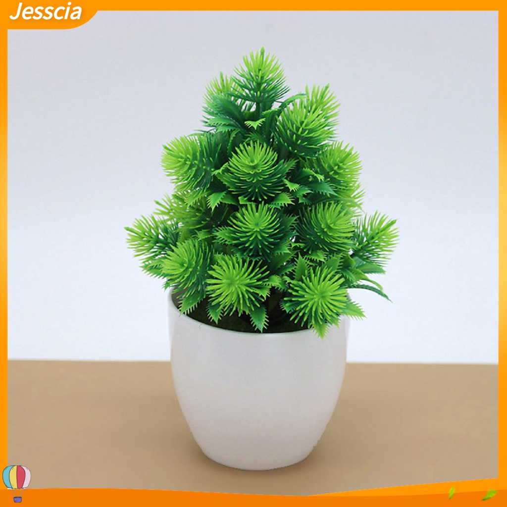 Jessica| 1 Chậu Cây Bonsai Giả Mini Không Phai Màu Trang Trí Nhà Cửa / Khách Sạn / Nhà Hàng