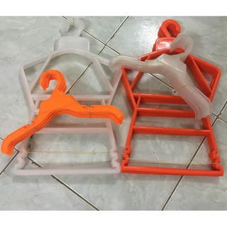 Combo 35c móc bộ to trẻ em 3-6t và 20 móc dẹt trẻ em nhựa dẻo