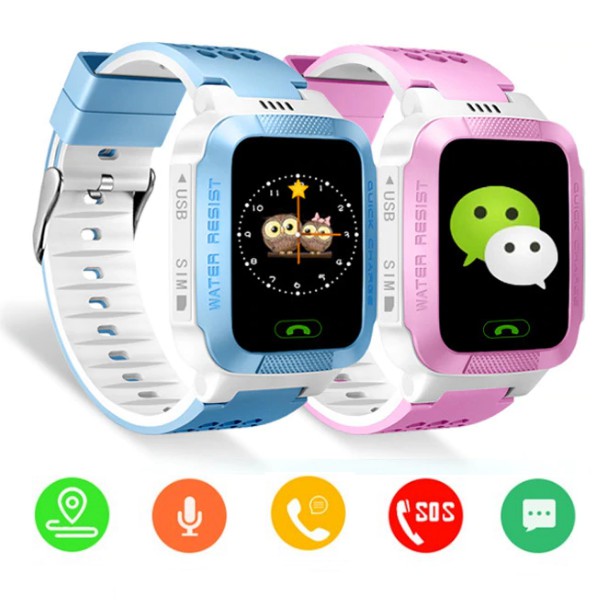 Đồng hồ định vị trẻ em GPS - Smart Watch Y5 Lắp Sim Độc Lập Mẫu Mới
