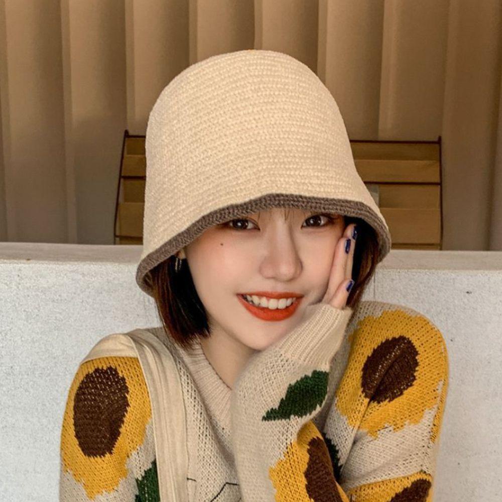 Mũ Bucket Panama Ấm Áp Có Thể Gấp Gọn Cho Nữ