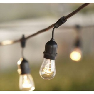 Dây đèn thả trang trí ngoài trời 5 mét 10 đuôi đèn E27 bao gồm 10 bóng 4W Edison