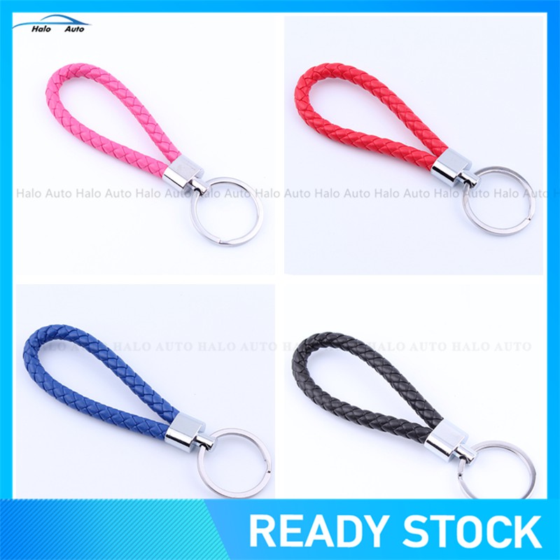 Móc khóa dây da bện dành cho chìa khóa xe hơi điều khiển từ xa