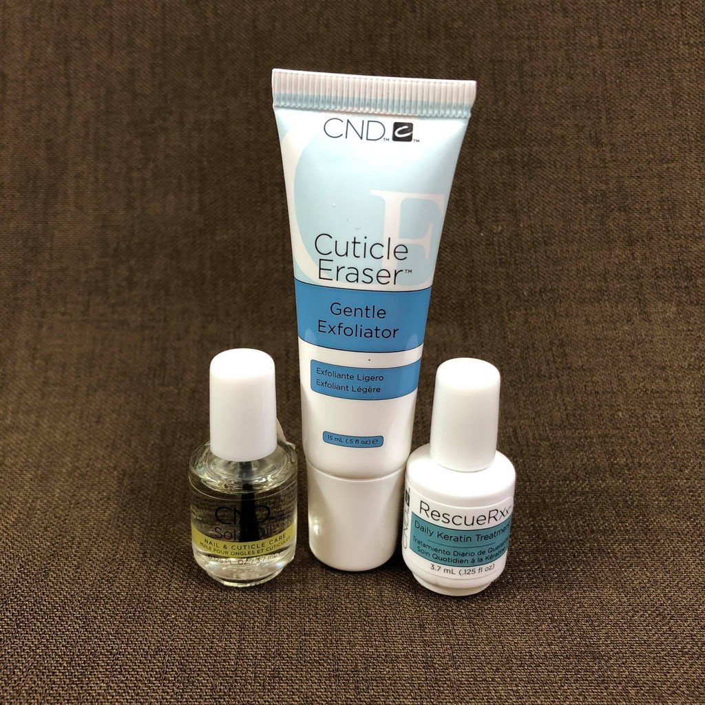 Bộ 3 sản phẩm chăm sóc móng, Dưỡng phục hồi móng Chính Hãng CND