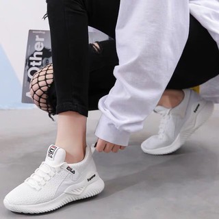 Giầy thể thao nữ EILA đế cao 3 phân màu đen