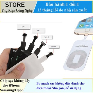 Chip sạc không dây cho iPhone/Samsung/Oppo