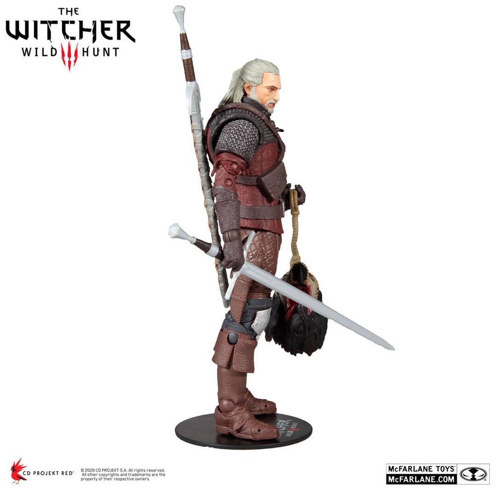 Mô hình The Witcher Geralt of Rivia 18cm Wolf Armor McFarlane Mô hình có khớp Nhựa PVC, ABS CHÍNH HÃNG MỸ TWMF03