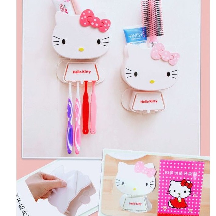 giá treo bàn chải hello kitty