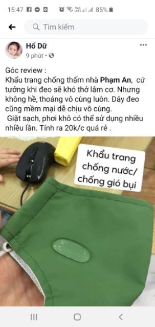 Khẩu trang chống thấm nước/chống bụi | BigBuy360 - bigbuy360.vn