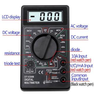 Máy Đo Vạn Năng Dt-830B AC DC 750 1000v