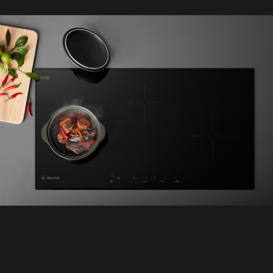 [FREESHIP HCM] Bếp điện từ 3 vùng nấu Malloca MH-03IR N Công suất 5500W - Hẹn Giờ 99 Phút