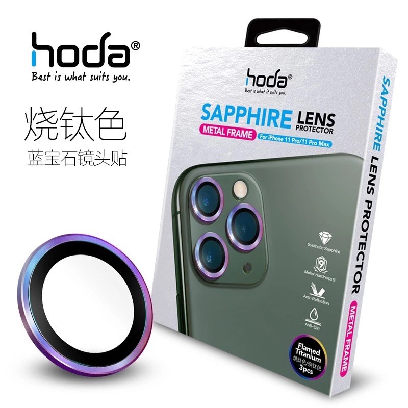 lens bảo vệ camera Hoda Sapphire Cao Cấp cho iPhone 11Pro/11ProMax