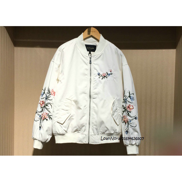 ÁO BOMBER HOA
