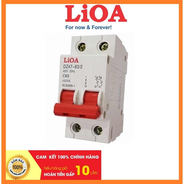 Cầu Dao Tự Động (APTOMAT) 2 Cực LIOA Dòng Cắt 4,5KA
