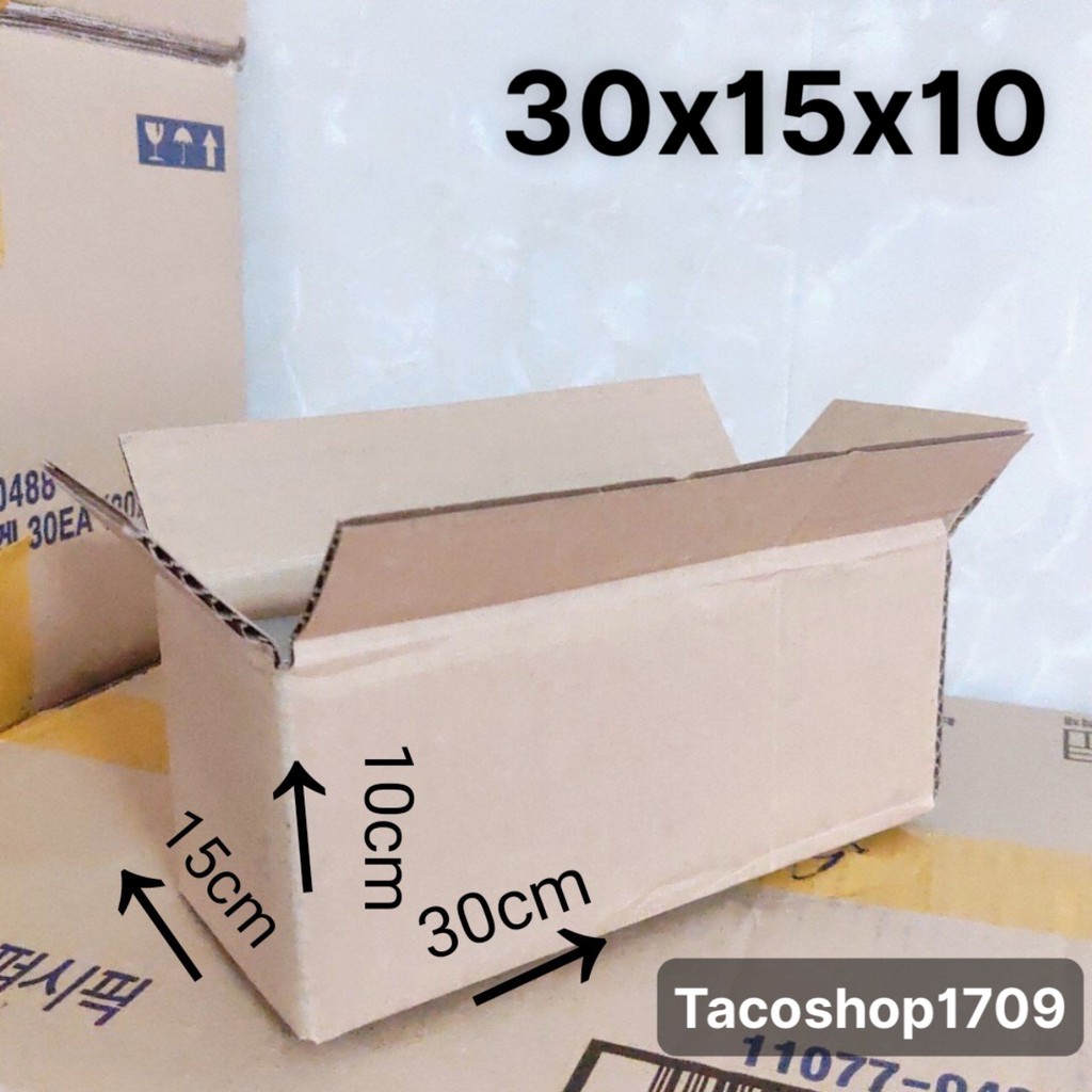 30x15x10 Hộp carton đóng hàng 20 cái