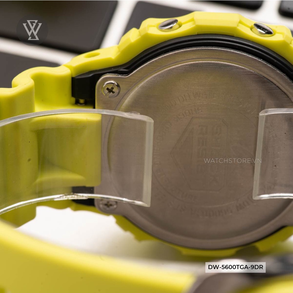 Đồng Hồ Điện Tử Nam Casio G-Shock WATCHSTORE DW-5600TGA-9D Thiết Kế Mặt Kính Khoáng 42.5mm, Vỏ Và Dây Nhựa Bền Bỉ