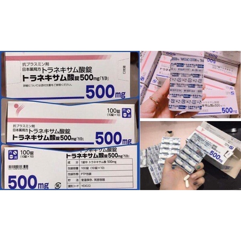 Hộp 100 Viên uống Transamin Skin White 500mg Nhật | Thế Giới Skin Care