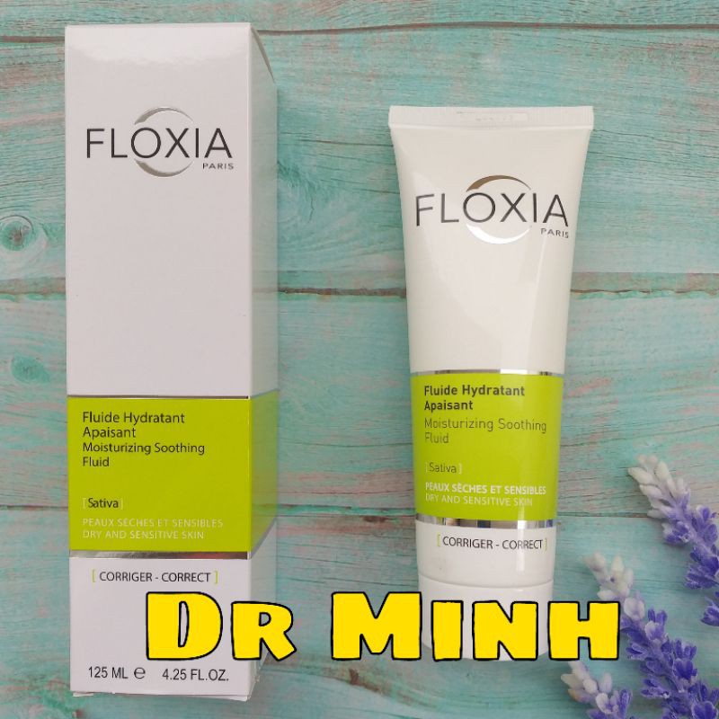 Kem dưỡng ẩm cho da khô và da nhạy cảm Floxia moisturizing soothing/Sativa 125ml