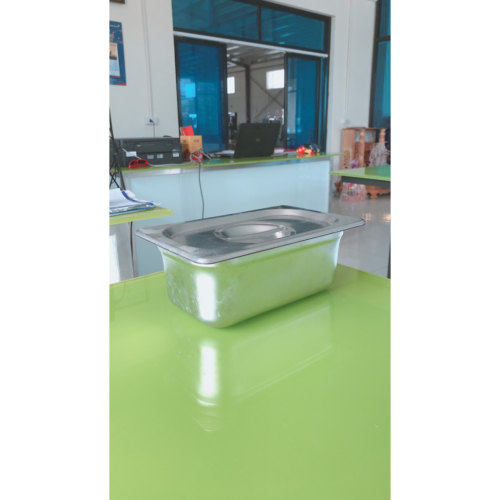 Khay Inox Đựng Thực Phẩm Đựng Thạch Topping đủ size