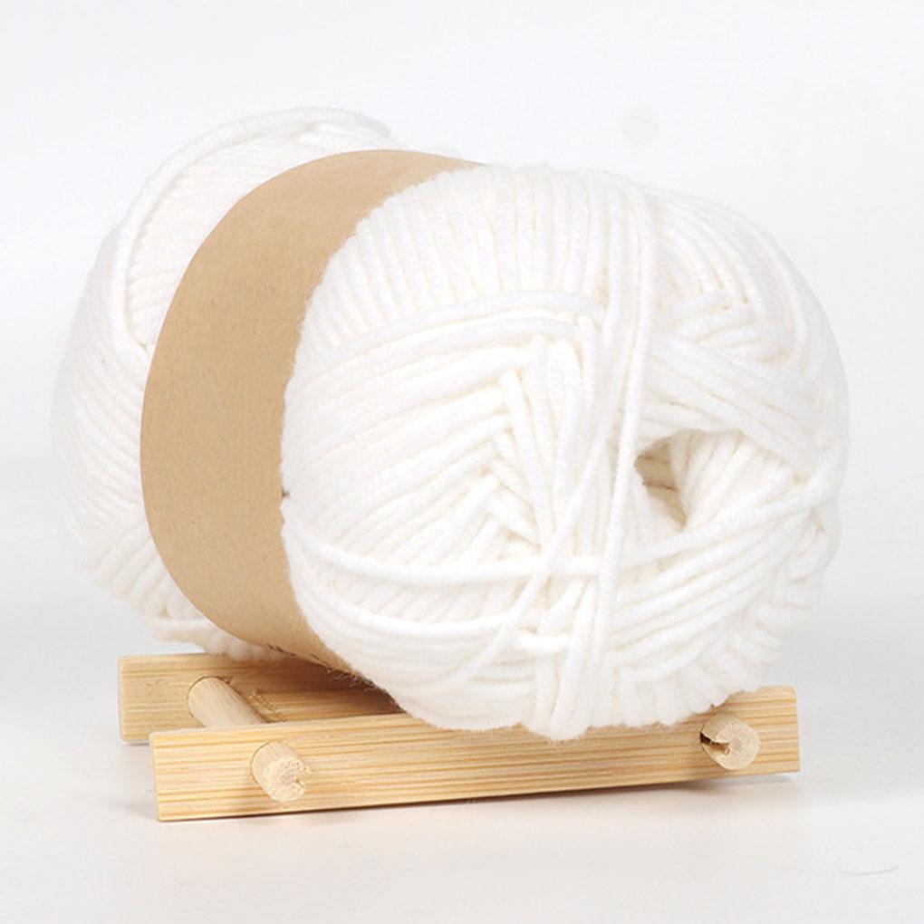 [Buran] Cuộn Chỉ Đan Len Cotton Sữa 5 Sợi Dày 50g Trang Trí Áo Sweater / Mũ Len Đan Tay Vừa Phải