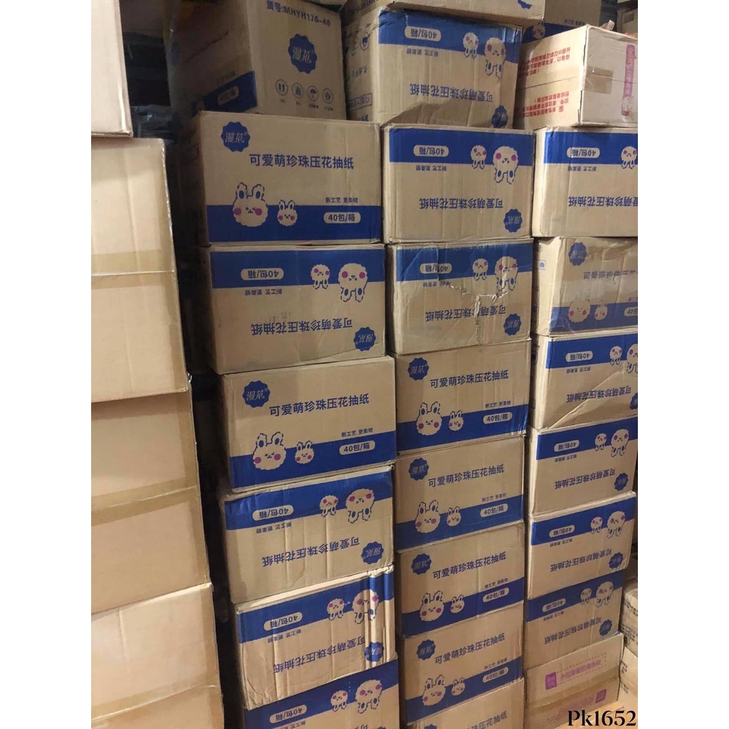 HOTThùng 40 Gói Giấy Ăn Thỏ Trắng Siêu Dai, Siêu Mịn dai dai, mềm mịn, giảm tới bến (Hàng Nội Địa Trung Quốc)