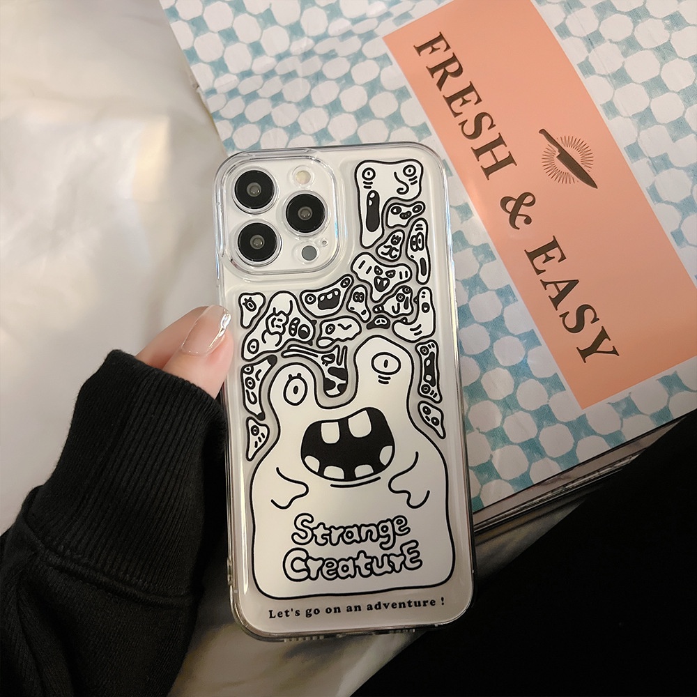 Ốp lưng iphone Ốp Điện Thoại Dẻo Màu Laser Họa Tiết Độc Đáo Thời Trang Cho iphone13pro Max xs 11 12/7/8Plus/Xsmax/Pro/Max/Mini 13 Dinuo case-III