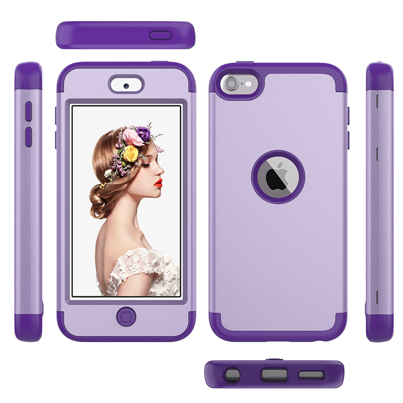 Ốp lưng chống sốc chống rơi 3 trong 1 cho iPod Touch 5 case Touch 6 Touch 7