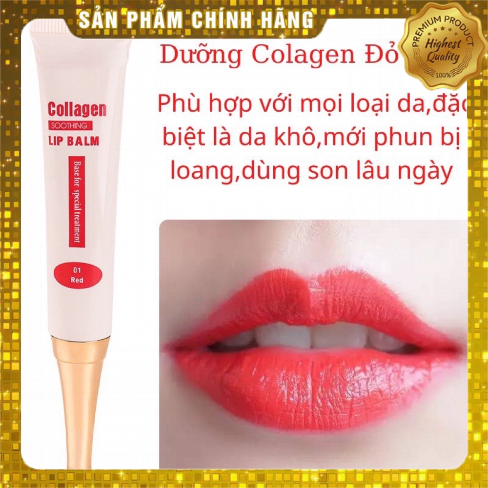 Dưỡng môi Collagen Lip Blam kích màu cho môi sau phun xăm - hết thâm môi lên màu đẹp sau phun
