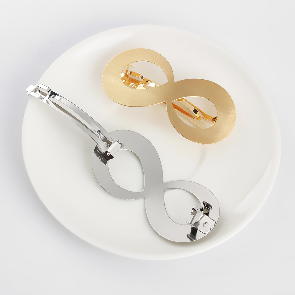 Kẹp Tóc Kim Loại Hình Vuông Nhiều Màu Sắc Thời Trang Cho Nữ