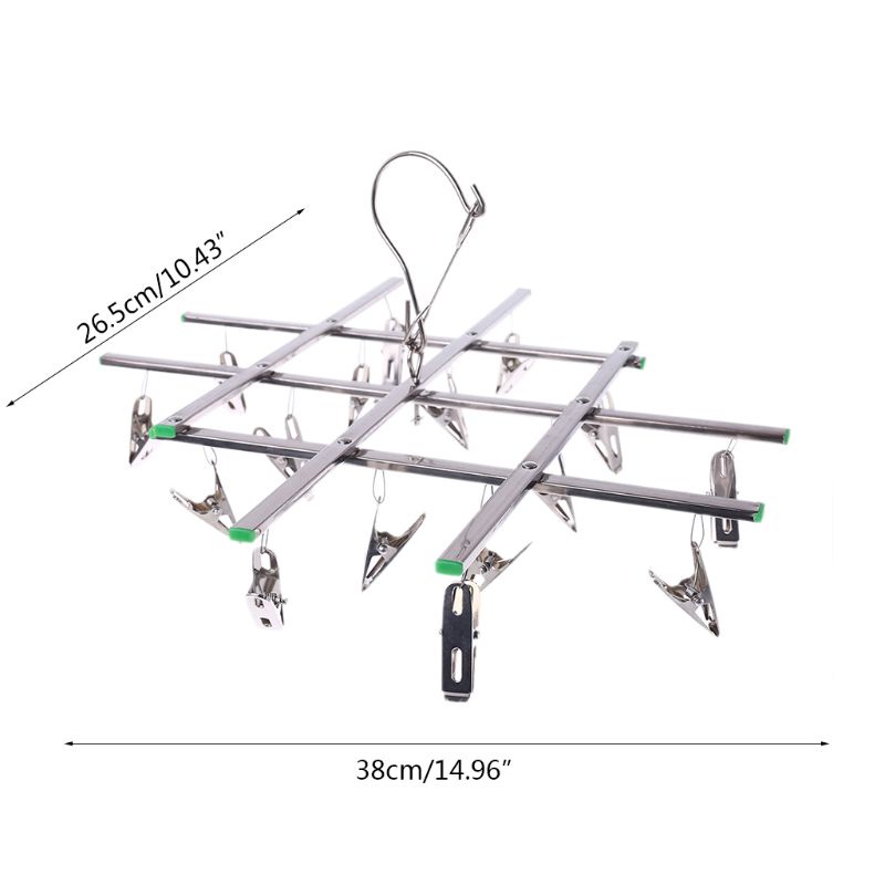 20 Kẹp Phơi Quần Áo Bằng Thép Không Gỉ Chất Lượng Cao