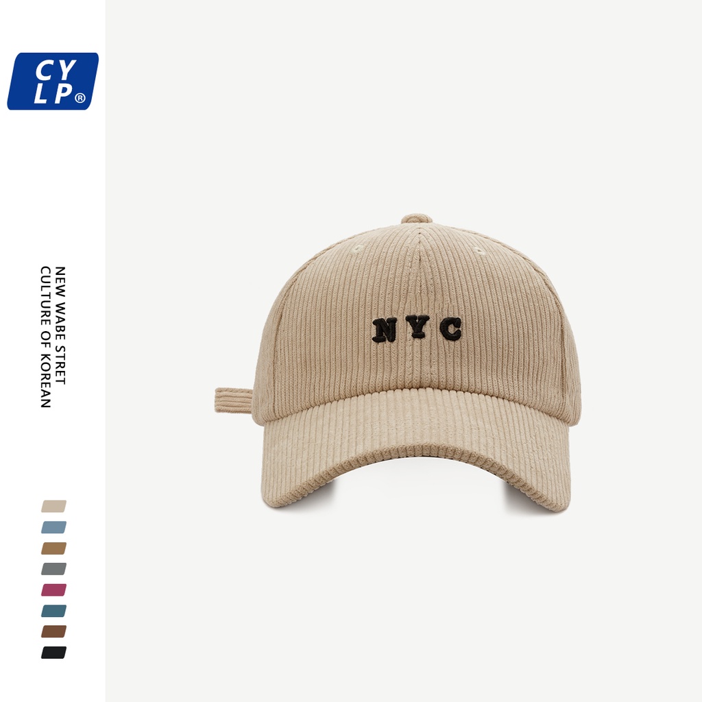 Mũ Lưỡi Trai NYC1987 Thời Trang Đường Phố Hàn Quốc Cá Tính Cho Nữ