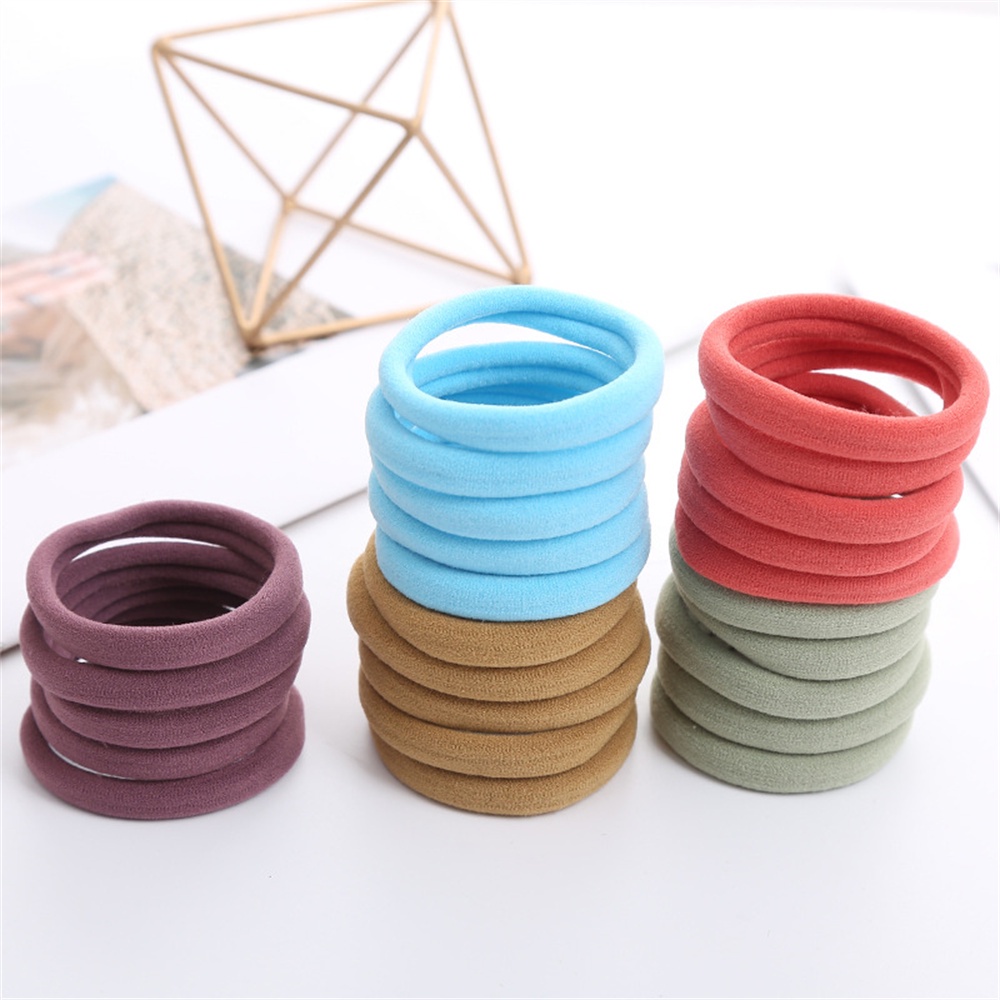 Dây Buộc Tóc Cao Su Co Giãn Đơn Giản Dành Cho Nữ