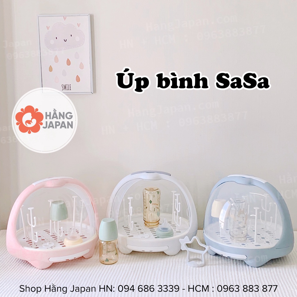 Úp bình sữa phi hành gia nhiều màu Sasa, nắp đậy kín giúp giữ vệ sinh