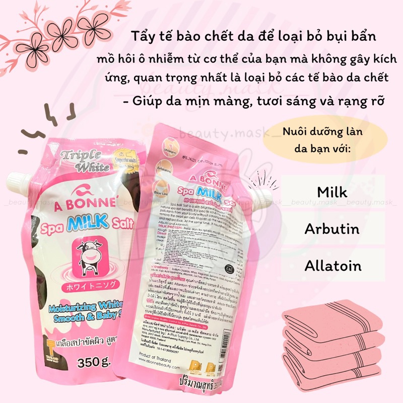 Muối tắm tẩy da chết body A Bonne' chính hãng Thái Lan 350gr