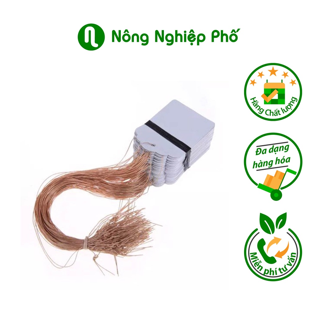 COMBO 10 THẺ GHI TÊN CÂY BUỘC DÂY ( 3X4CM )