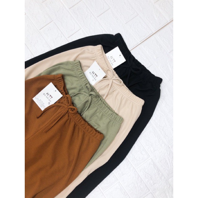 Quần ống rộng gân tăm dáng dài siêu hot | BigBuy360 - bigbuy360.vn