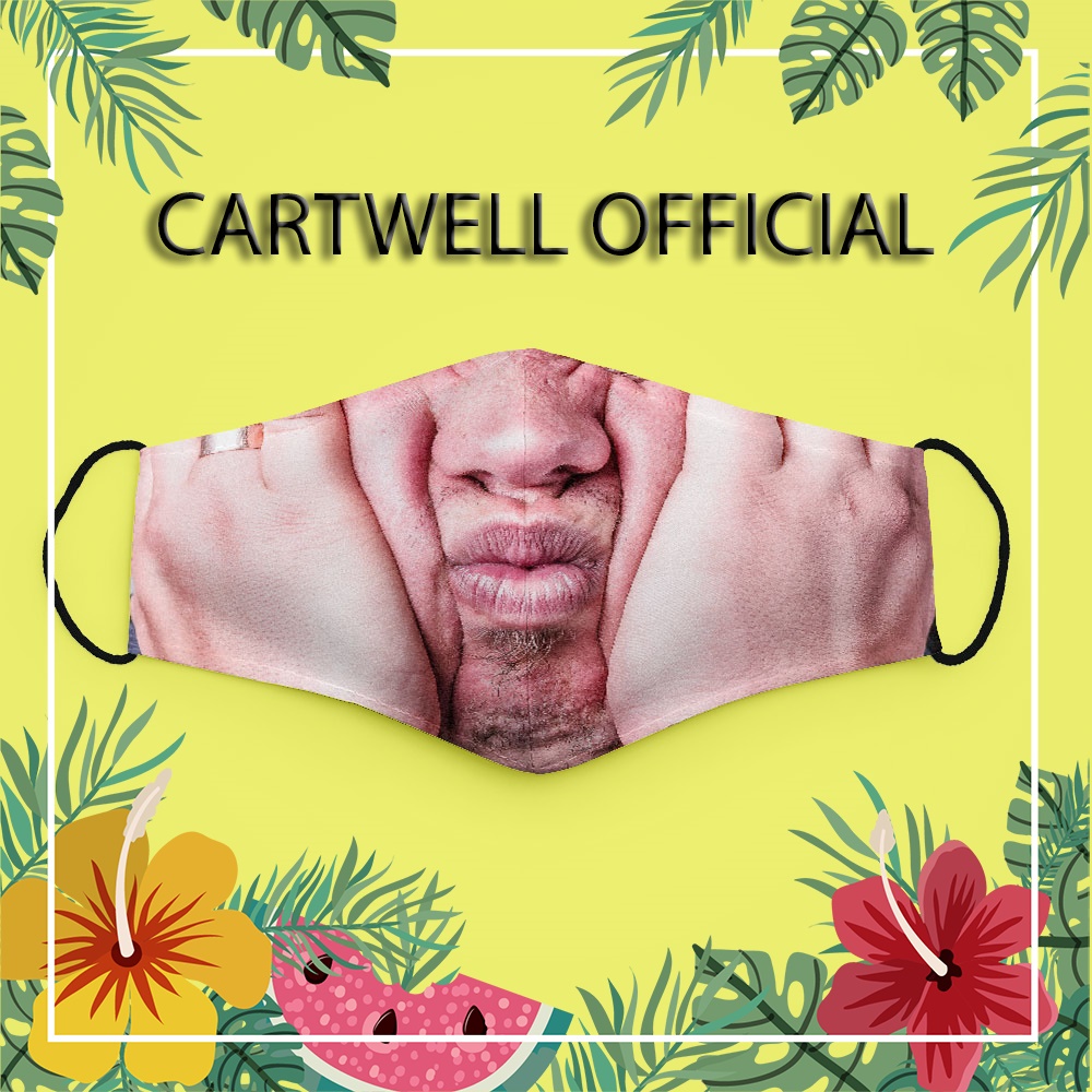 Khẩu trang mắc cười mặt quỷ mặc người mồm troll đàn ông 26 CARTWELL ngăn bụi mịn chống giọt bắn phòng ô nhiễm dây đeo mề