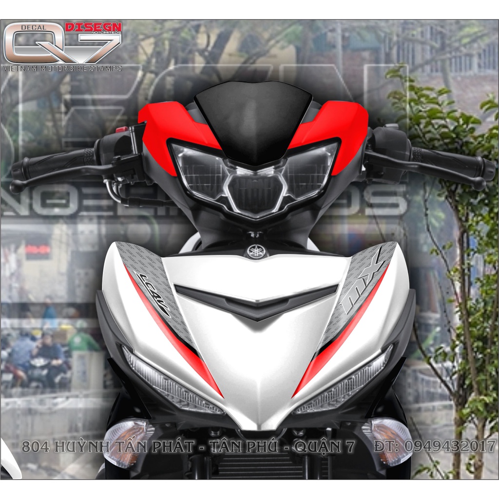 TEM RỜI EXCITER 150 TRẮNG ĐỎ