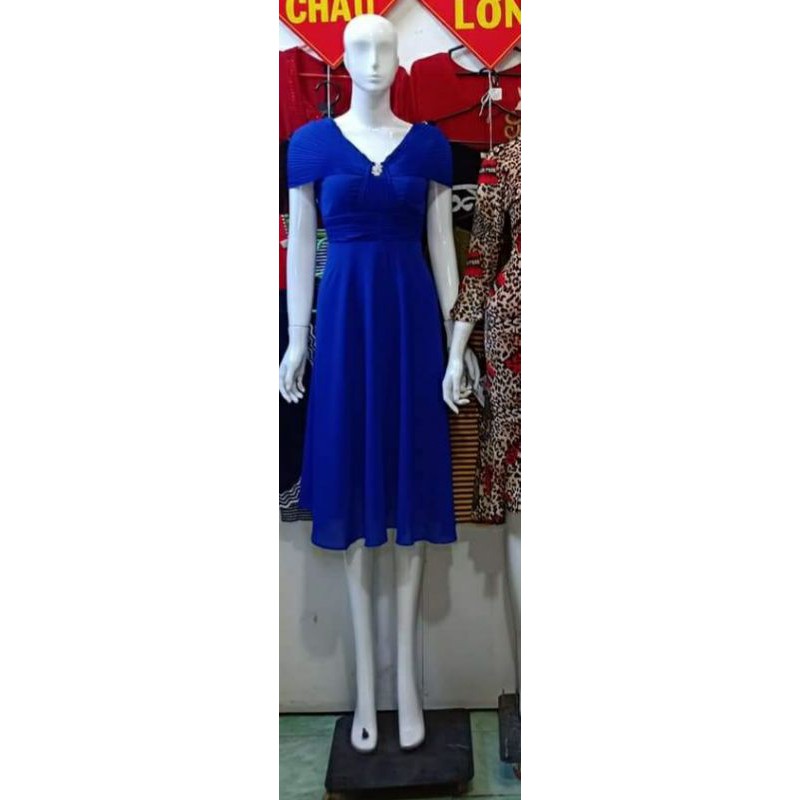 Đầm dạ hội dự tiệc dáng xòe cổ nữ hoàng trẻ trung sang trọng