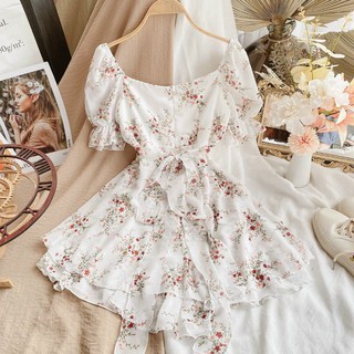 HÀNG SẴN HÀNG SẴN ĐẦM HOA XẾP LY NGỰC THẮT DÂY EO SIÊU HOT SIÊU HOT