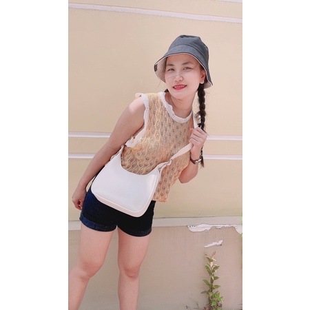 Túi đeo chéo nữ kẹp nách đẹp dáng thuyền đi chơi phong cách thời trang hàn quốc dễ thương cute DIOMI