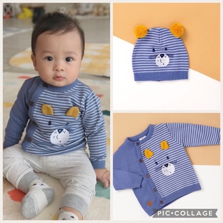 [MOON]Áo Len Sơ Sinh Dài Tay size từ (0-9M)