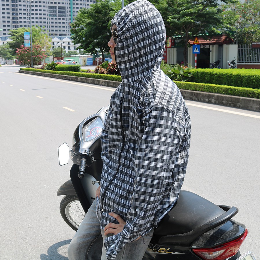 Áo Chống Nắng Kẻ Caro Nam 2 Lớp Tiện Dụng Chất Đẹp Đang Rất Hot | BigBuy360 - bigbuy360.vn