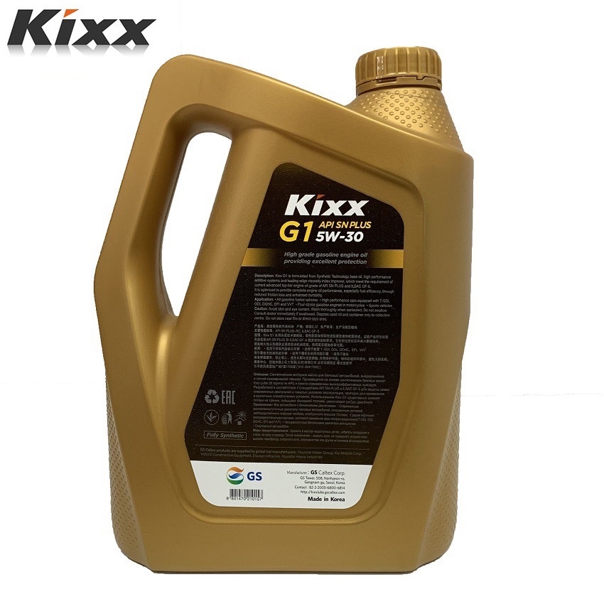 Dầu Nhớt  KIXX G1 API SN PLUS 5W-30 Fully Synthetic Cho Động Cơ Chạy Xăng 4 Lít Và  5 Lít