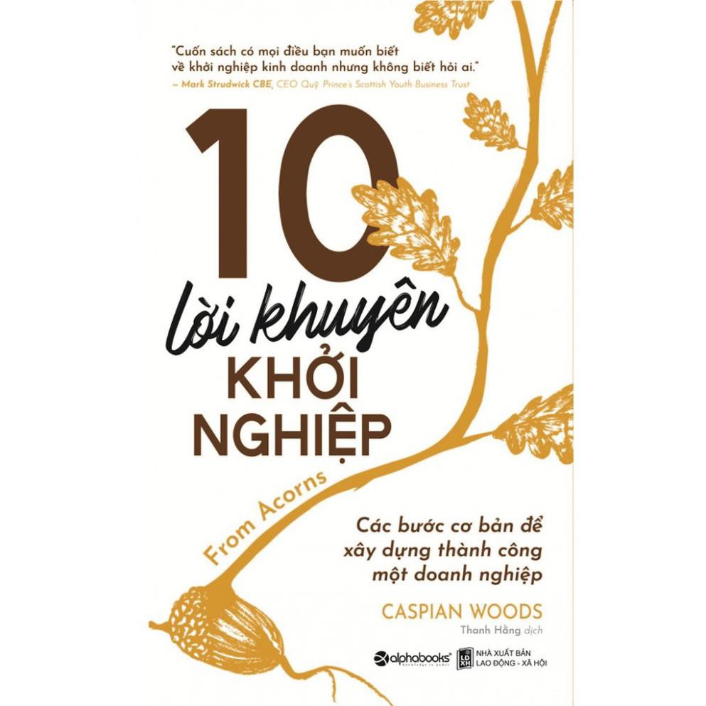Sách AlphaBooks - 10 lời khuyên khởi nghiệp
